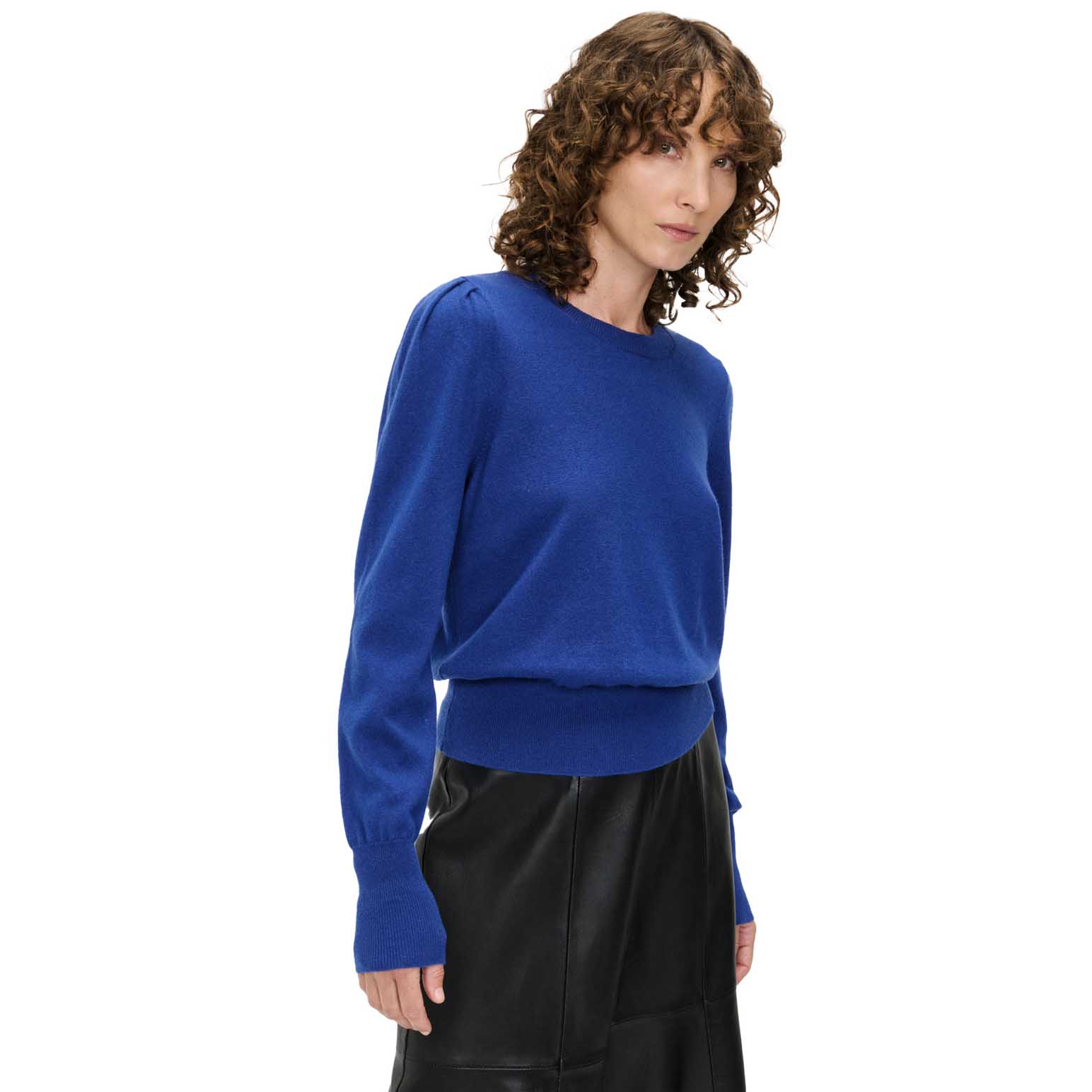 Veronika Maine Extrafine Merino Blend Tuck Sleeve Knit